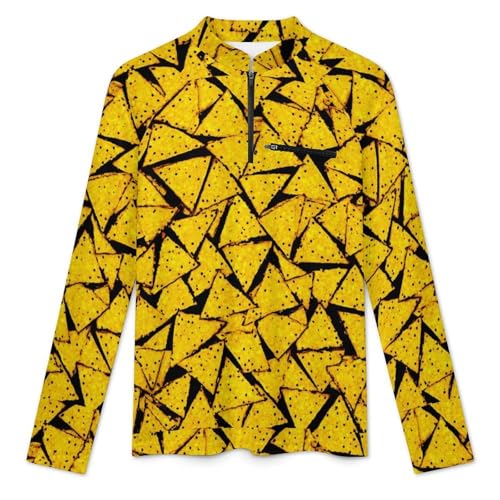 Nachos Tortilla Fried Corn Chips Men's Sun Protection Shirts UV SPF UPF 50+ Long Sleeve Rash Guard Lightweight3