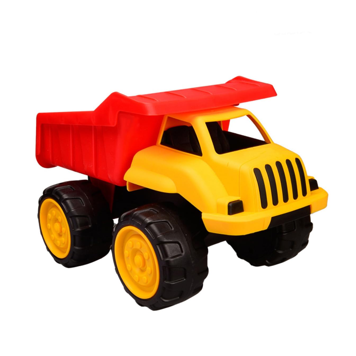 Mikinona Camion Giocattolo da Spiaggia Resistente, Macchinina Giocattolo di Sabbia Media in Plastica Ecologica, Set di Veicoli per Gioco All’aperto e Sviluppo Coordinazione Mano-occhio