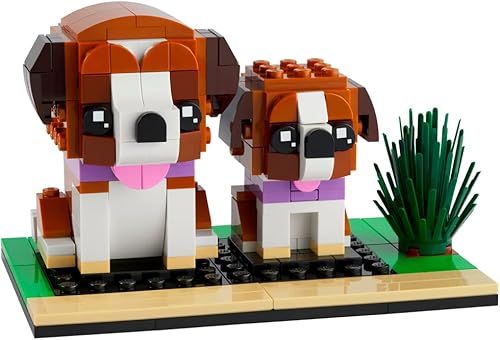 LEGO BrickHeadz - Juego de perros y cachorros de San Bernardo 40543 disponible en Yaxa Colombia