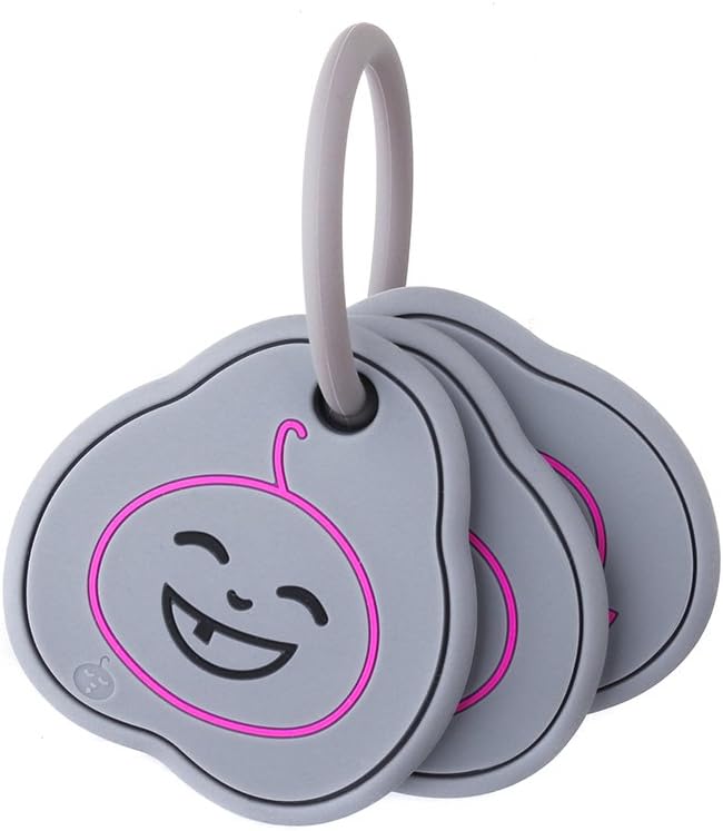– Chewigem Teething Key Ring - Emoji Inspired | Sensory Chew or Teething Aid for Kids, Adults, Autism, ADHD, ASD, SPD, Oral Motor or Anxiety Needs | Pack of 1 with Lanyard