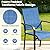 BUPPLEE 7-Piece Patio Dining Set with Expandable Rectangular Table (38"-84"), 6 Textilene Chairs, Outdoor Furniture for Garden, Deck, Backyard, Blue
