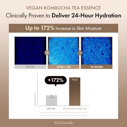 Dr.Ceuracle Vegan Kombucha Tea Essence - Hydrating Milky Toner with Kombucha Tea Extract, Centella Asiatica, Ceramide, Korean Skincare Essence (150 ml / 5.07 fl. oz.) - Image 6