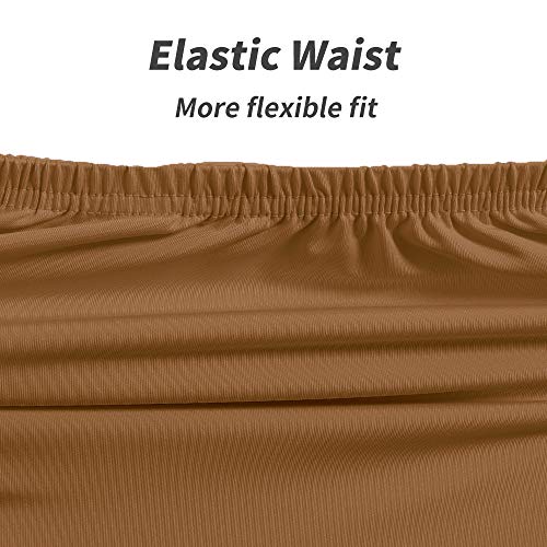 Image of MANCYFIT Half Slips for Women Underskirt Dress Extender Lace Trim Knee Length Midi Skirt 19-26 inch Length
