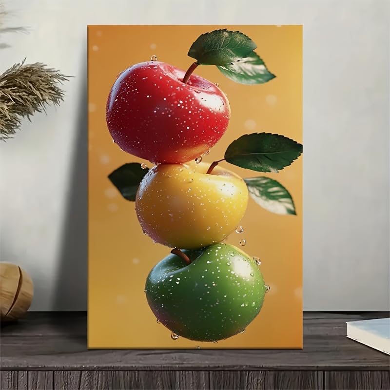 Tableau sur toile style traditionnel pommes souvenirs d'enfance