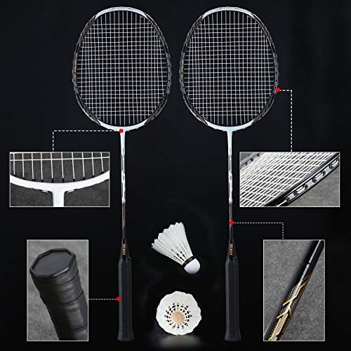 image for Patiassy Professional Badminton Set - Includes Portable Outdoor Badmin