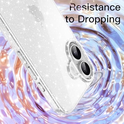 Image of JETech Glitter Case for iPhone 17, Clear
