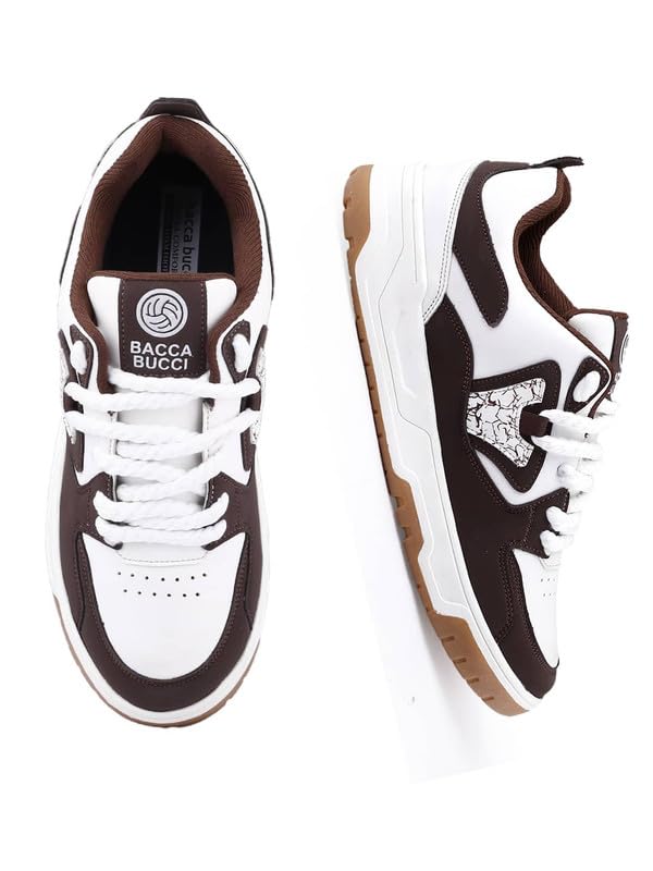 Image of Bacca Bucci Men Leather Sneaker Shoes
