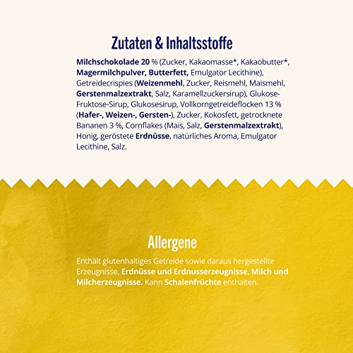 Müsliriegel Corny BIG Schoko-Banane | Großer Riegel mit zarter Schokolade und fruchtiger Banane | Großpackung 24x50g