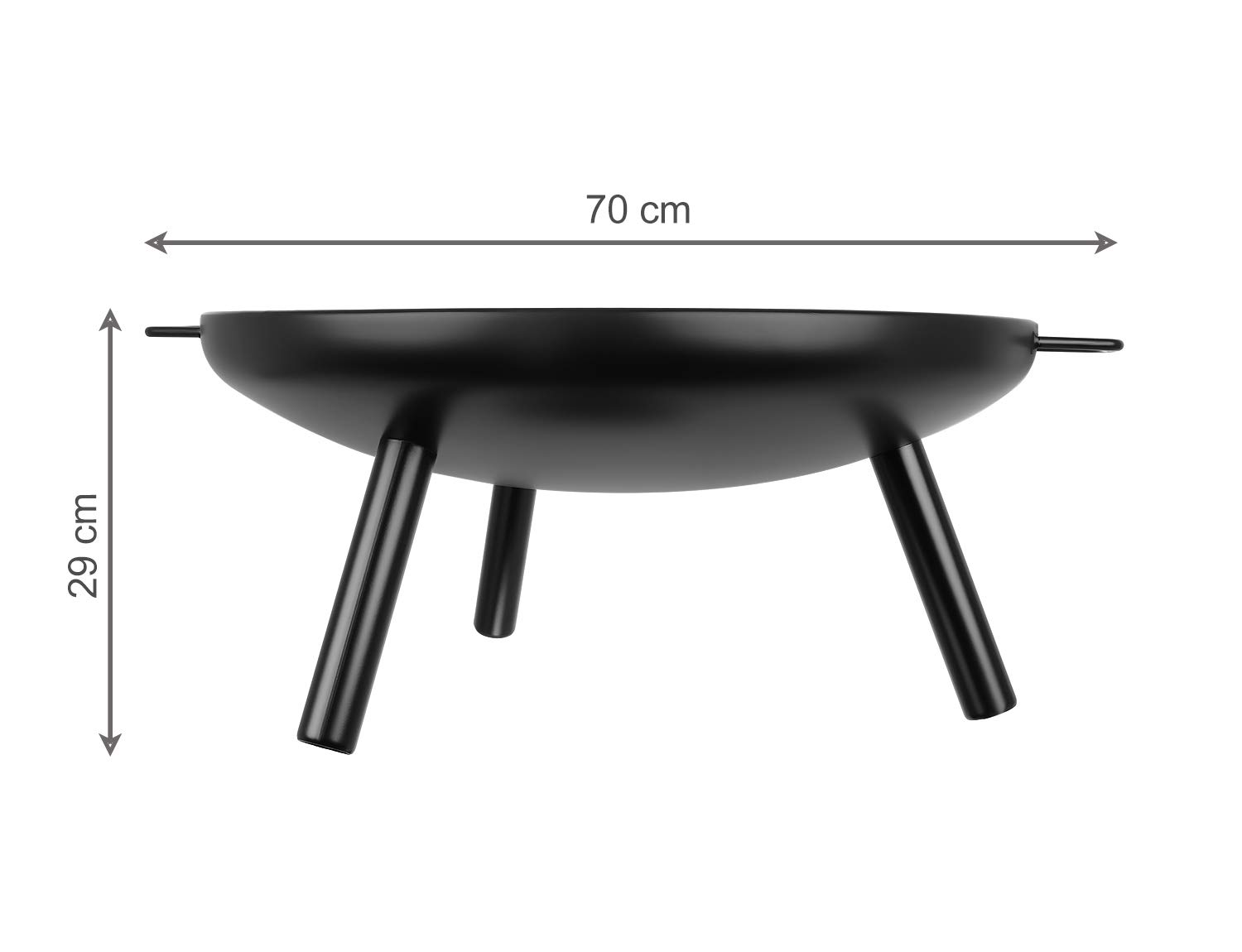 ISO TRADE Fire Bowl O60cm Handles Terrace Garden Multifunctional 9795 Marca