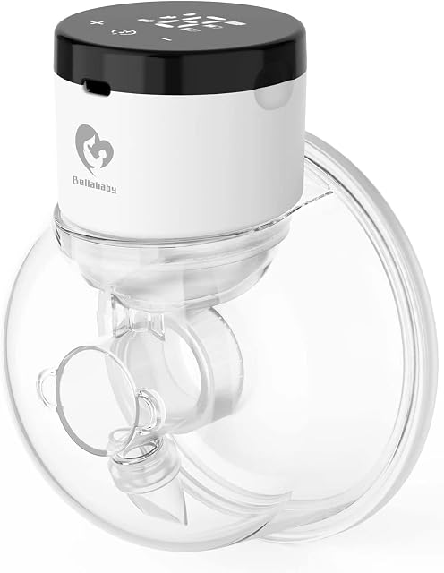Bellababy Breast Pump,Portable Wireless Wearable Breast Pump,Rechargeable Hands Free Breast Pump Electric with 4 Modes & 6 Levels (24mm-One Pack)