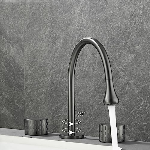 Robinet d'évier à bec pivotant 360 et mitigeur eau chaude et froide