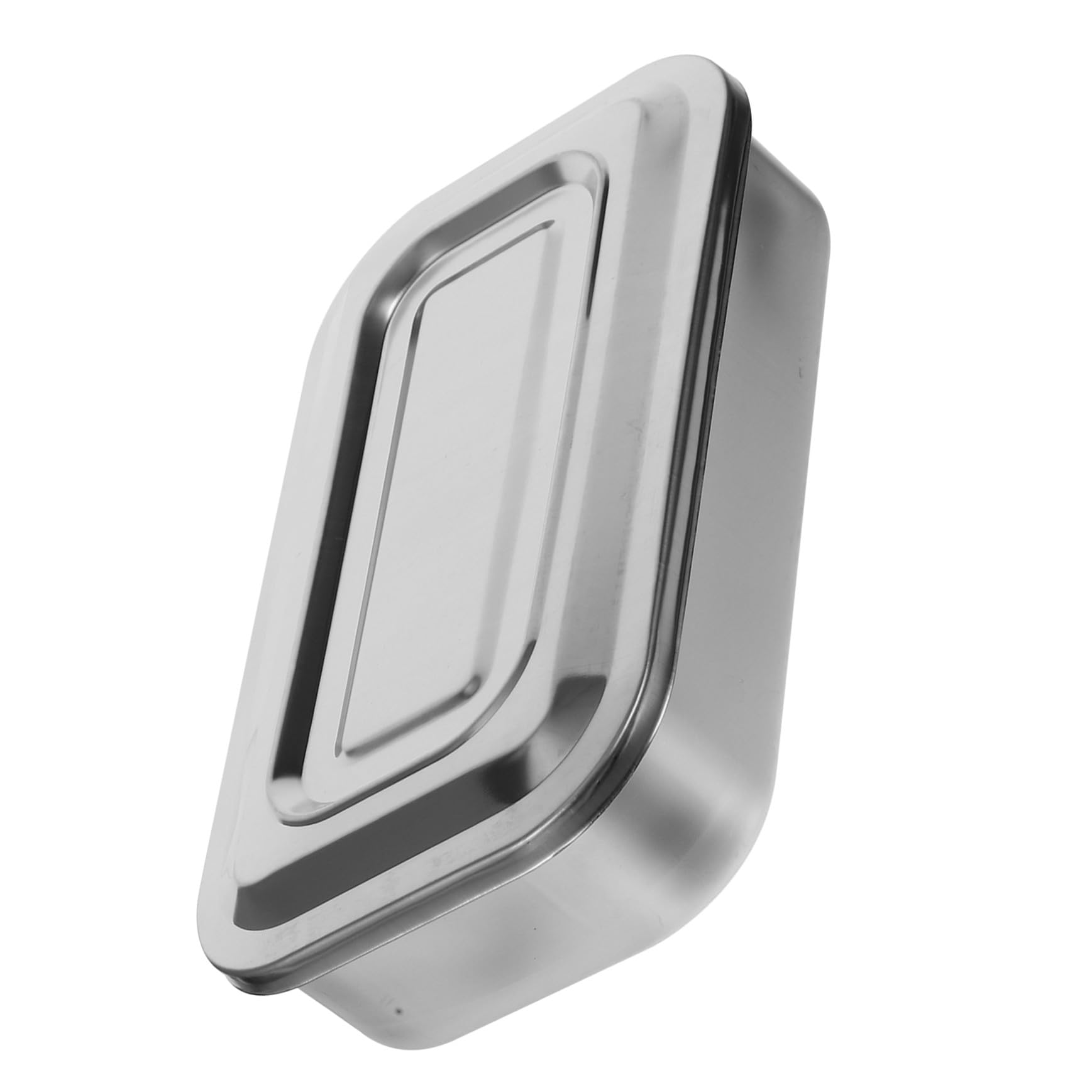 Ciieeo 4 Pièces Plateau Inox avec Couvercle Bac Multifonction pour Instruments Oraux Plateau et Facile à Stériliser Rangement Sécurisé pour Usage et Esthétique