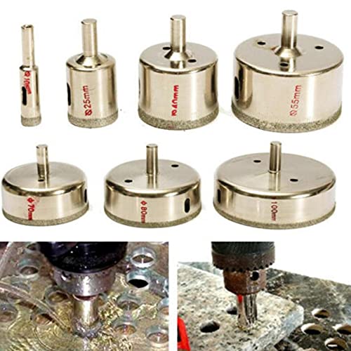 Set de 7 brocas para taladro con recubrimiento de diamante miniatura 2