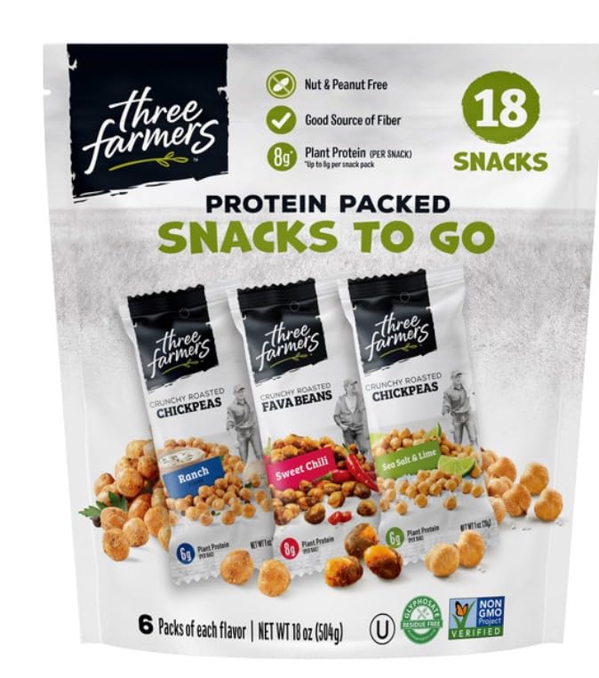 Three Farmers Snacks to Go Variety, 1 oz, 18-count