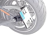 harley seitlicher kennzeichenhalter montieren Robuster Kennzeichenhalter aus gefrästem, 8,5 mm starkem und schwarzmatt pulverbeschichtetem Aluminium gefertigt.