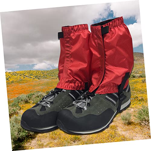 Polainas para botas de montaña impermeables y cubiertas antidesgarro tobilleras 4