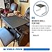 Table-Mate V TV Tray Table - Extra Wide Folding TV Dinner Table, Couch Table Trays for Eating Snack Food, Stowaway Laptop Stand, Portable Bed Dinner Tray - Adjustable TV Table with 3 Angles, Black