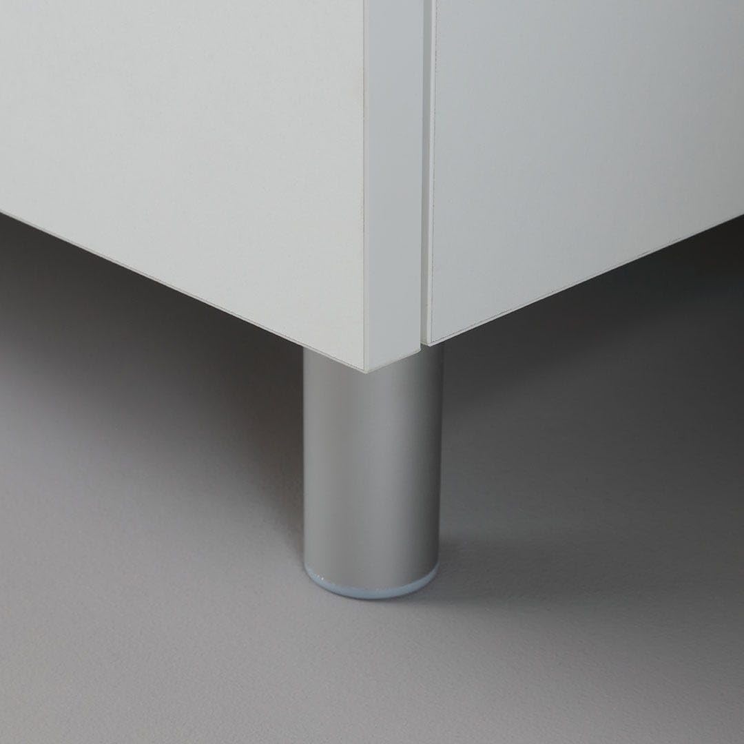 Cucina in Kit 80 cm Bianco con Mobile Sottolavabo e Pensile Scolapiatti - Design Compatto