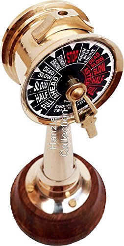 Safa Nautical 6" Brass Ship's Engine.Order Telegraph Cadeau Nautique C Cover