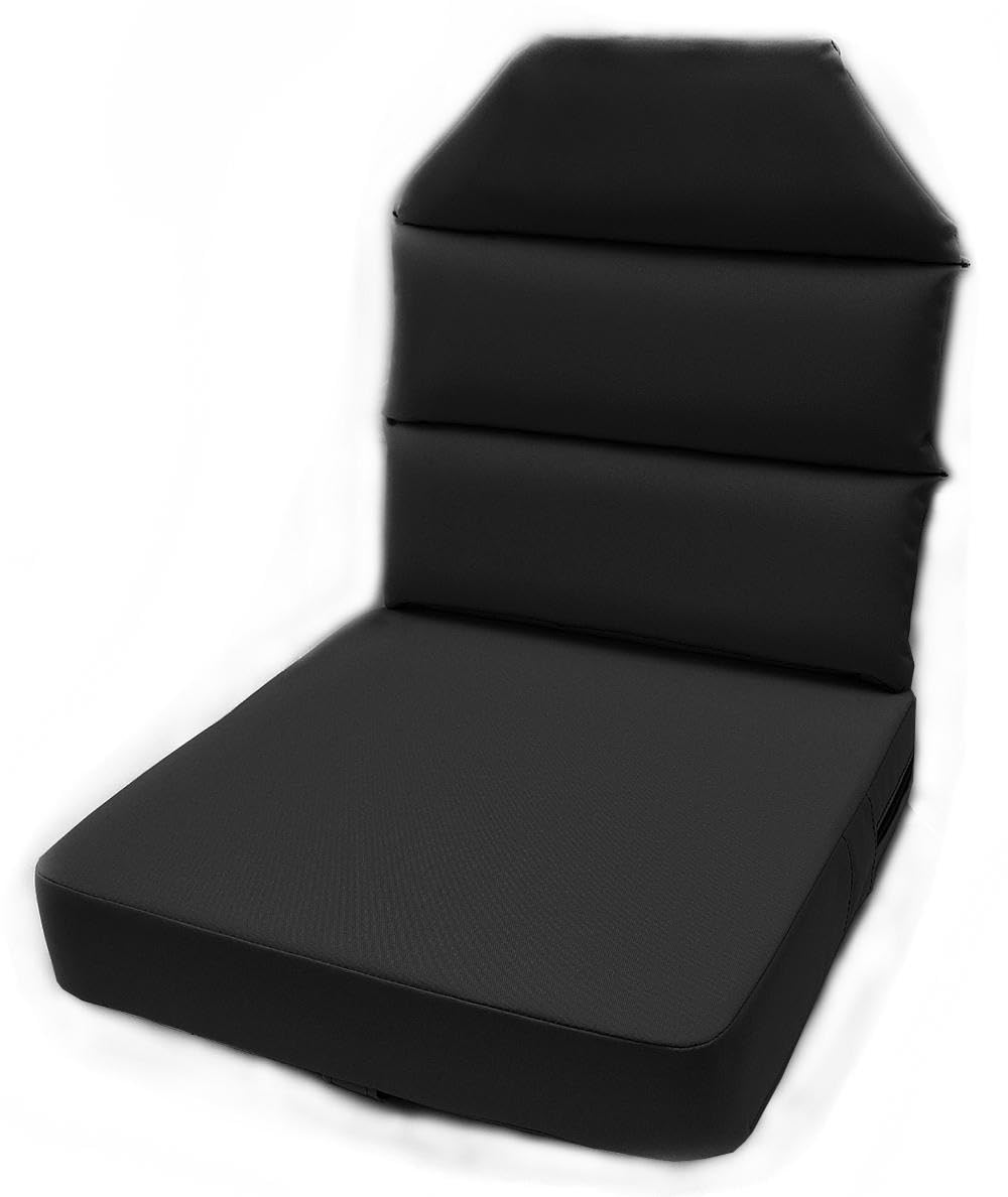 View 1 of ***STOCK PHOTO FOR REFERENCE ONLY**AeroPhoenix Seat Cushion with Back - 3" Bottom, 2" Back - Black