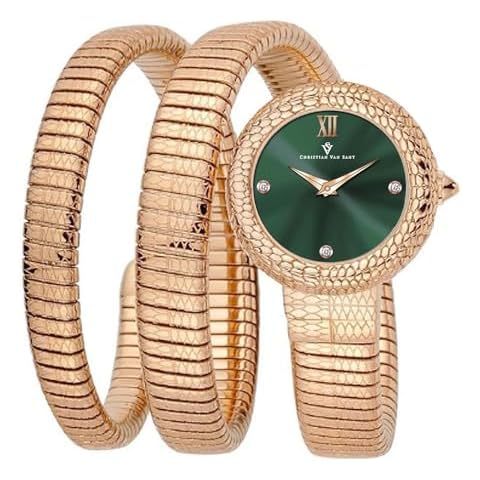 Christian Van Sant Women's Naga Green dial Watch // CV0895 Cover