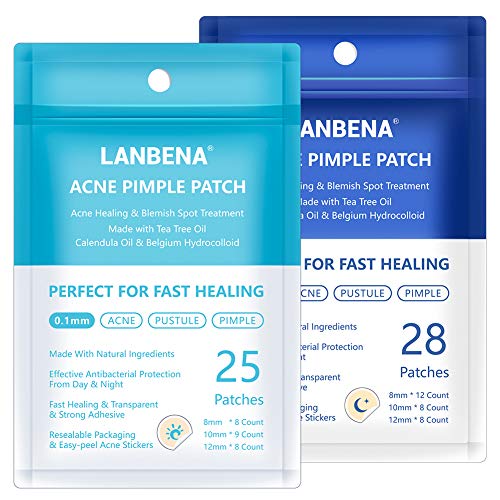 Acne Patches, LANBENA Acne Treatment Pimple Patches for Removing Acne and Healing Acne Pimple Treatment for Absorbing the Secretions Skin Spot Treatment with Tea Tree Oil (acne patches 2)