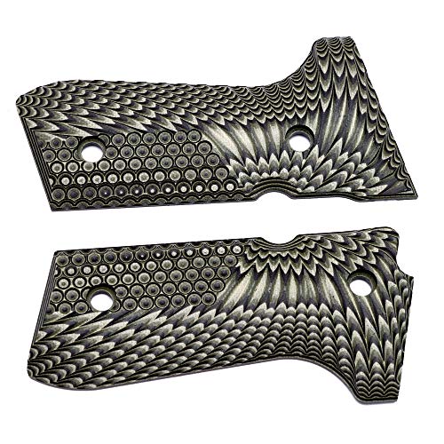 Beretta 92/96 G10 Grips, Beretta 92Fs Grips Eagle Wings Texture - Screws Set Included #TOP3