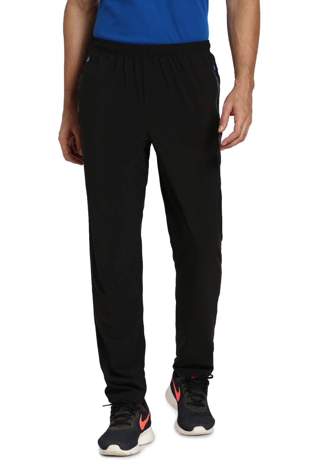 Men's Regular Fit Mid Rise Active Sports Swift Dry Trackpants - 4 Way Stretch, Lightweight