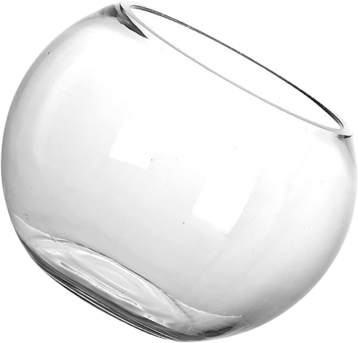Clear Glass Fish Bowl Aquarium for Desktop Versatile Hydroponics Vase Landscape Tank Shape for Home Decor Small Fish Display