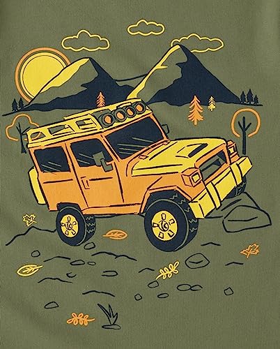 The Children's Place Baby-Boys and Toddler Dino,Animals,Sharks Long Sleeve Graphic T-Shirts,2 Pack3