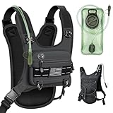 Running Vest with 2L Water Bladder, Lightweight Chest Pack Hydration Backpack with...