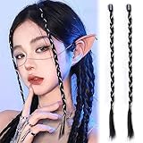 Extensiones de Pelo Trenzas Africanas 6 Piezas Trenza de boxeo de cadena Twist Braid Trenzado de Cabello Para Trenzado Cabello para trenzar para las mujeres (50CM)