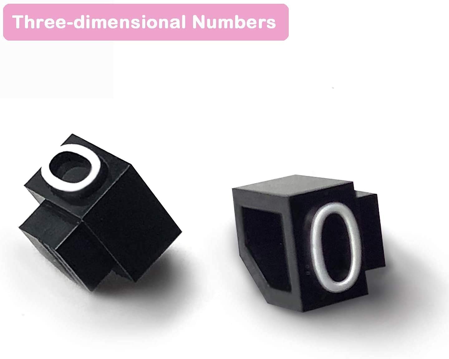 Étiquettes de prix Cubes d'affichage de prix Réglables Compteur de numéro Support Étiquette Prix de vente Blocs 170 Pièces pour Bijoux Anneau de surveillance Affichage Kit, Noir