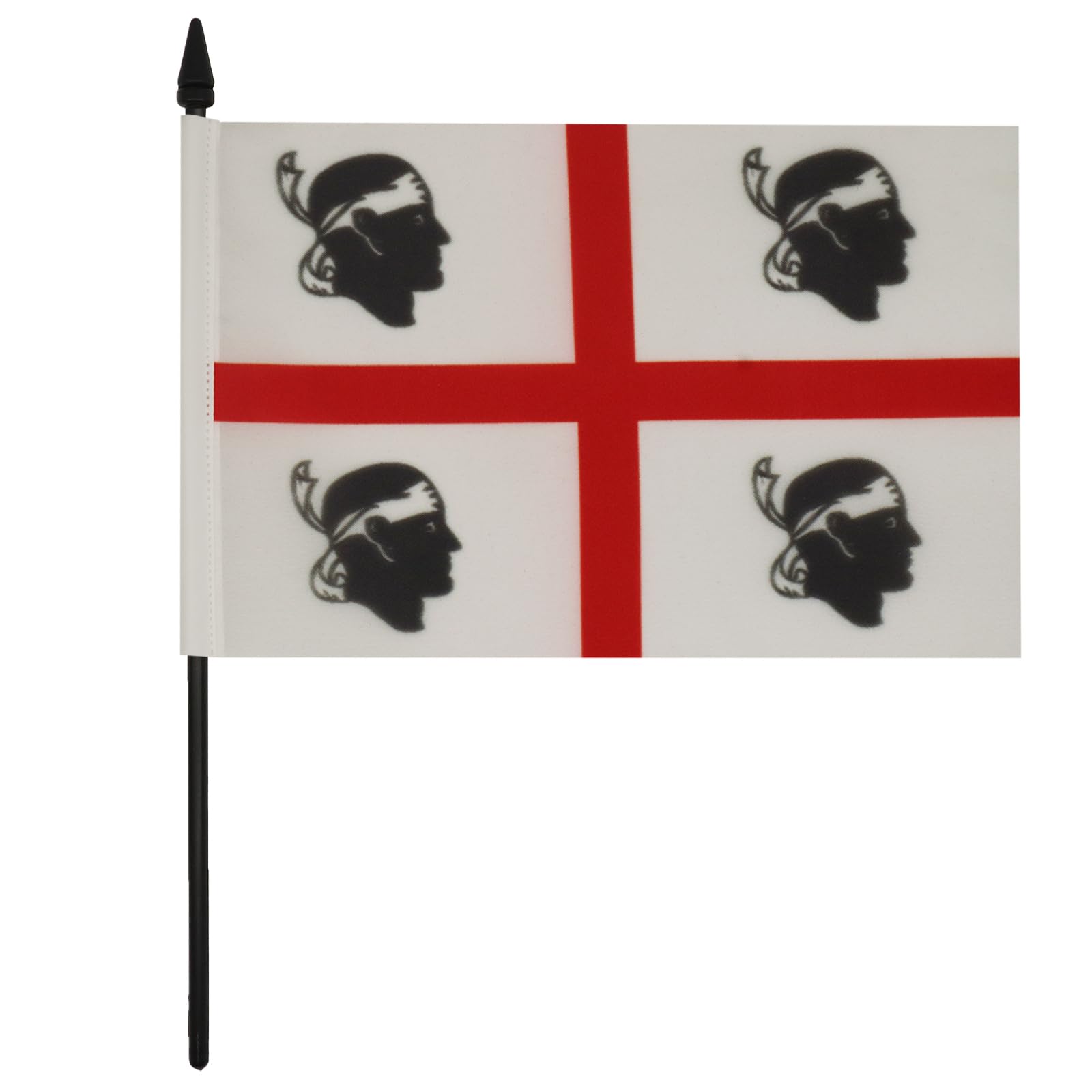 AZ FLAG Bandiera Da Tavolo Sardegna 21x14 cm - Piccola Bandierina Sarda - Italia