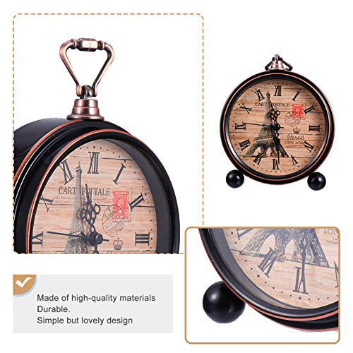 VICASKY Relógio Retro Do Relógio Do Vintage Do Pulso de Disparo Redondo Do Pulso de Cama Do Pulso de