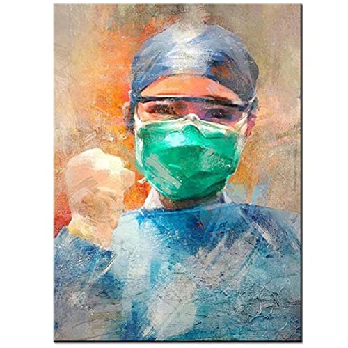 DIY 5D Peinture Diamant Kit Complet Adulte/Enfant Médecin En Chirurgie 60x100cm Diamond Painting Cristal Strass Toile Broderie Point De Croix Diamant Art Peinture Pour Maison Salon Chambre Décoration