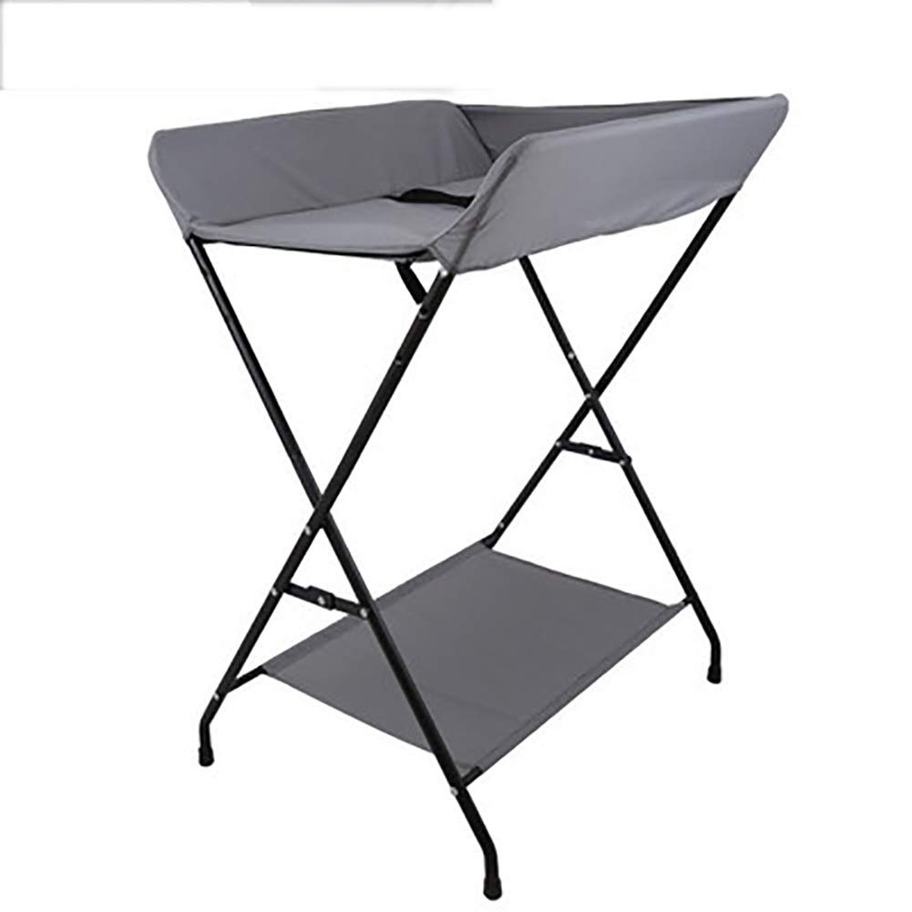 FAXIOAWA Comò per Neonati, fasciatoio per Neonati - Dispone di portasciugamani - Grigio - 75x65x88 cm