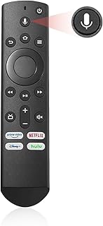 Replacement Vioce Remote Compatible for Toshiba,Insignia,Pioneer TV,with 4 Shortcut Buttons Netflix,Prime Video, Disney+, and Hulu CT-RC1US-19 NS-RCFNA-19