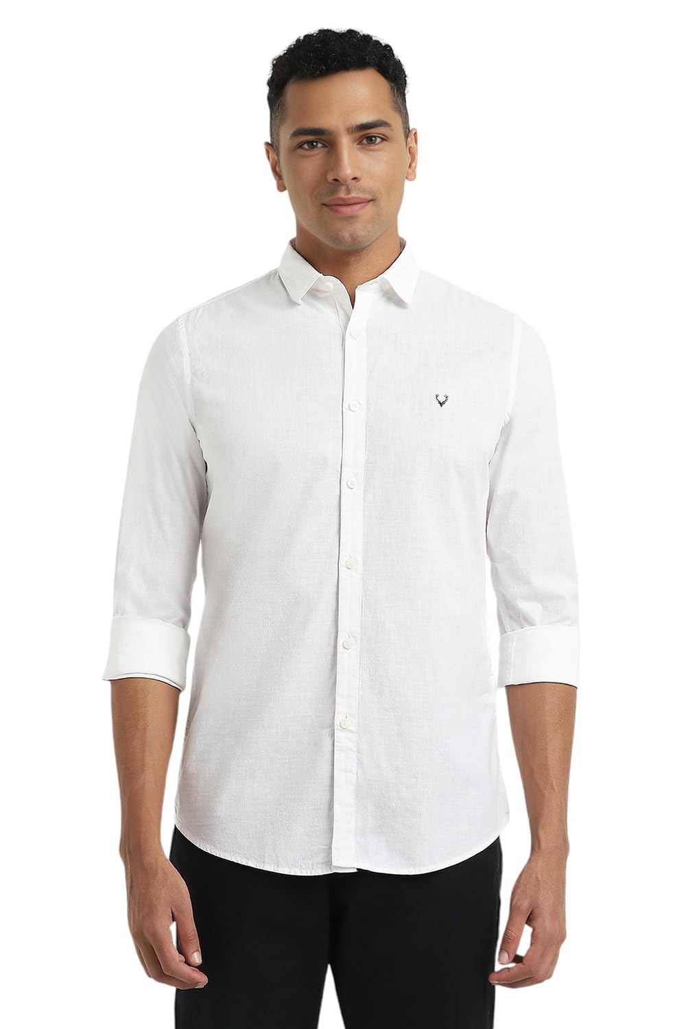 Allen Solly Mens Cotton Casual Shirt | Regular Collar | Soft Breathable Fabric | Everyday Smart Casual Wear