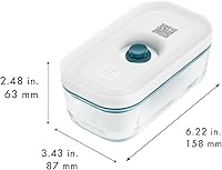 Vista 3 de ZWILLING Recipiente hermético de almacenamiento de alimentos Fresh & Save, pequeño, La Mer