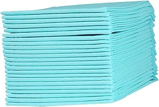 50 Piezas Almohadillas Desechables para Orina de Mascotas Mediano Absorbentes y Prácticas para Entrenamiento de Perros Interiores y Viajes Colores Azul y Blanco Aleatorios