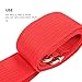 JOINPAYA Adjustable Red Polyester Snare Drum Strap Belt with Metal Hooks Thickened Marching Percussion Sling for Snare and African Drums Shoulder Carrier