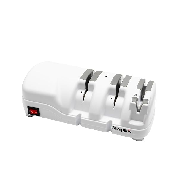 198H-SPK Professional Electric Knife Sharpener Versatile 3 Stages Monocrystalline Diamond Wheels Overheat Protection Ultra-Quiet Motor Quick Knife Sharpening