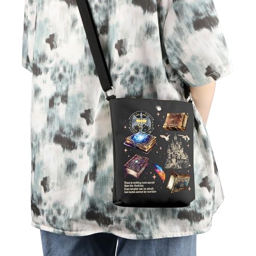 WCGXKO Book Inspired Crossbody Bag Dragon Rider Gift for Literature Lover3