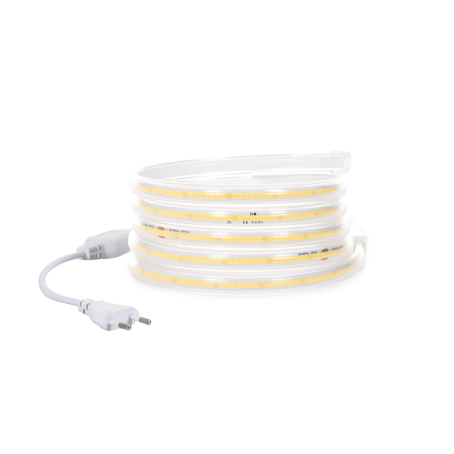LEDKIA Tira LED Regulable 220V COB 320 LED/m Blanco Neutro 8W/m 720lm/m Anc