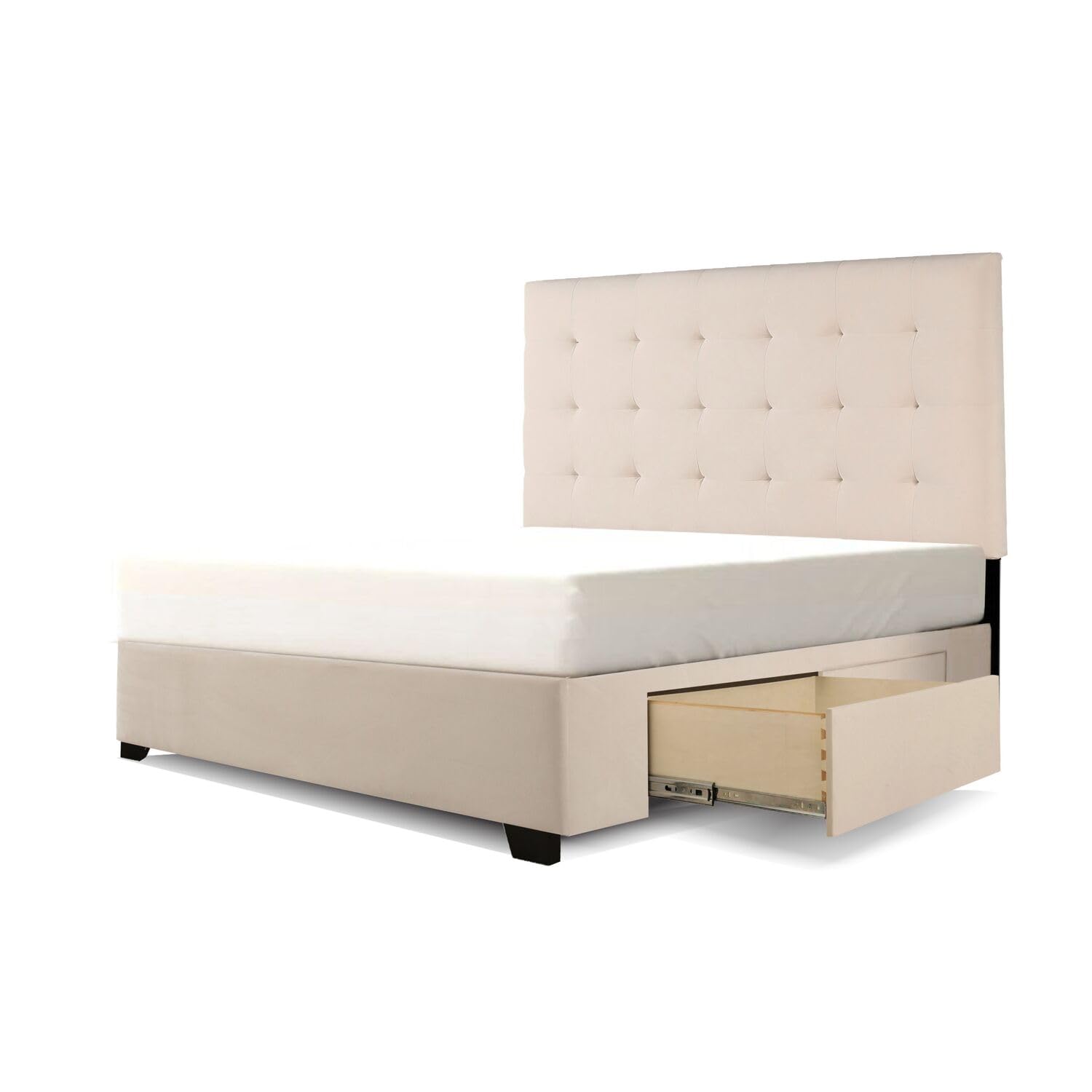 Republic Design House Manhattan Storage Platform Bed Eastern King Ivory