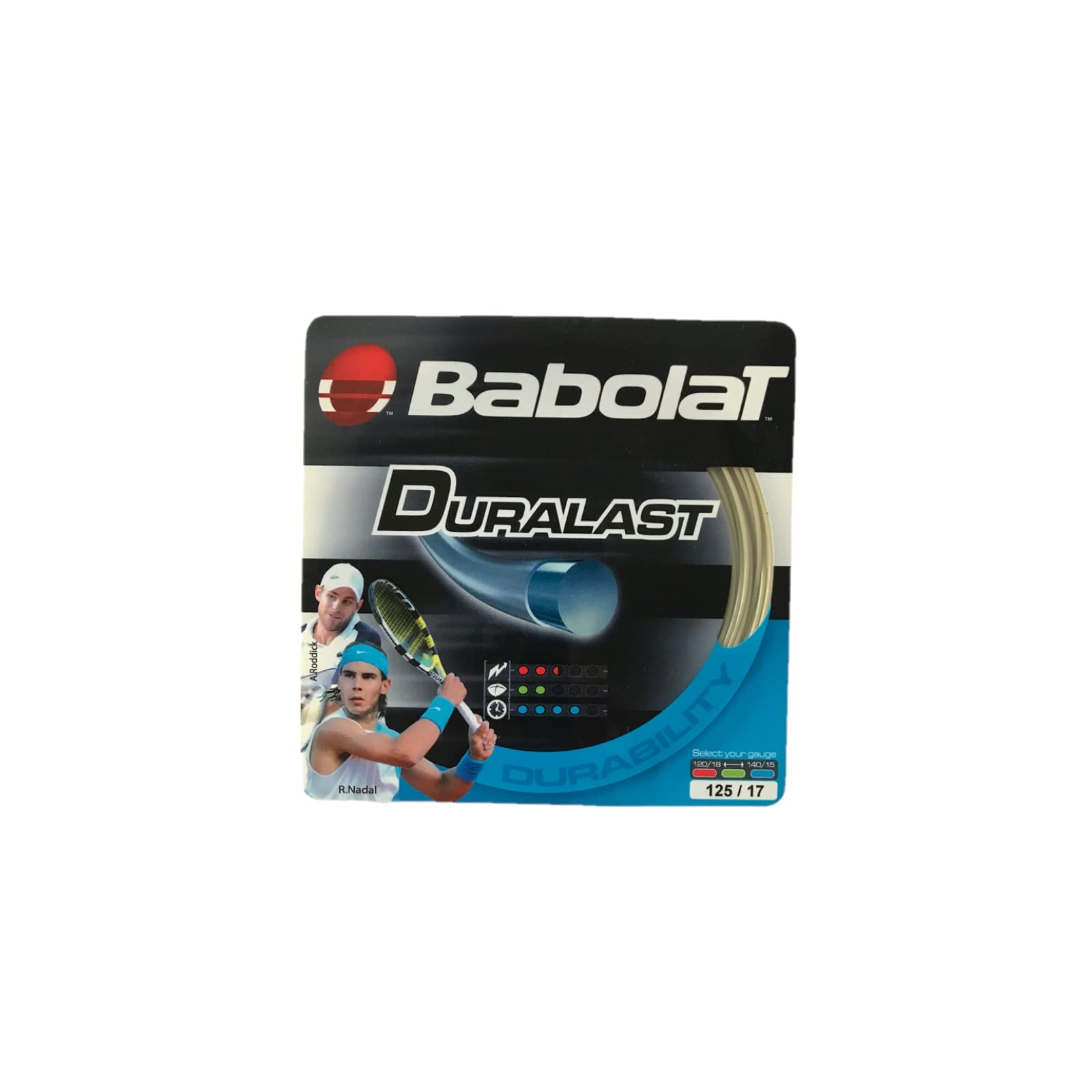 Babolat Duralast 17-Gauge Tennis String (Natural)