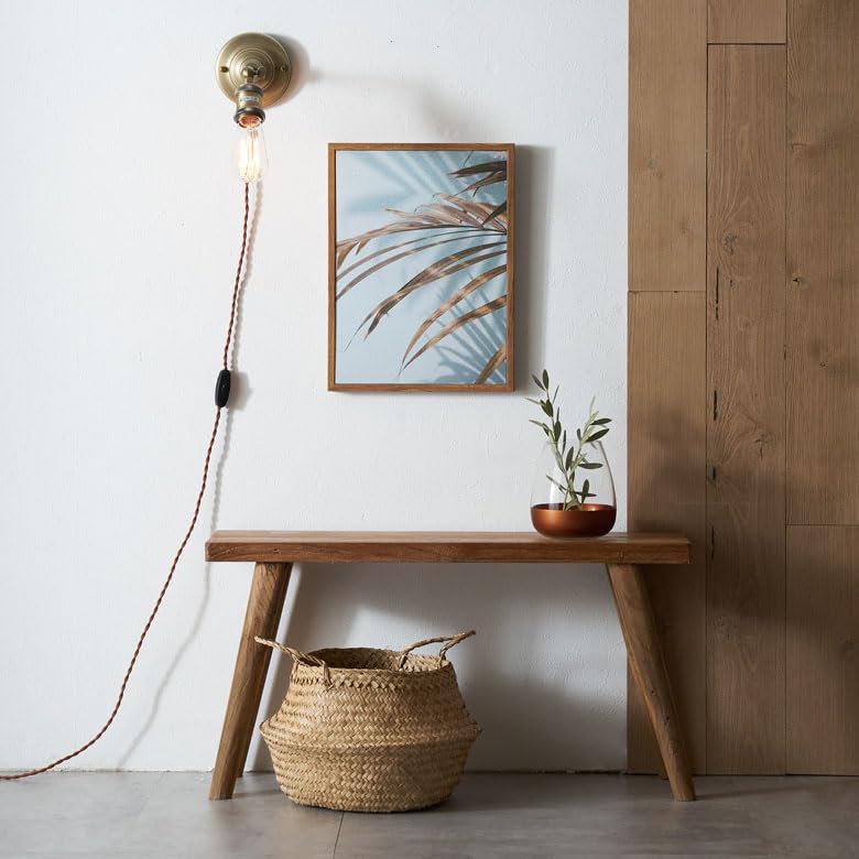 Amazon｜ベンチ ウッドベンチ 古材 チーク ウッド 約 W 75.5 × D 20