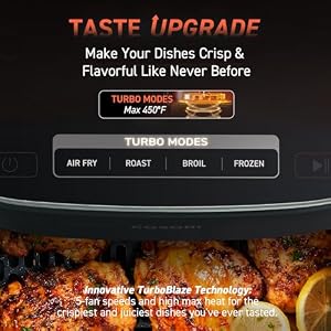 COSORI Air Fryer 9-in-1, Compact & Large 6-Qt, Fast Turbo Modes, 90°–450°F Even Results With Precise Temperature Control, Up to 95% Less Oil*, Roast, Bake, Dry, Reheat, Frozen, Broil, Proof, Grey COSORI Air Fryer 9 in 1 Compact Large 6 Qt Fast Turbo Modes 90450F Even Results With Precise Temperature Control Up to 95 Less Oil Roast Bake Dry Reheat Frozen Broil Proof Grey