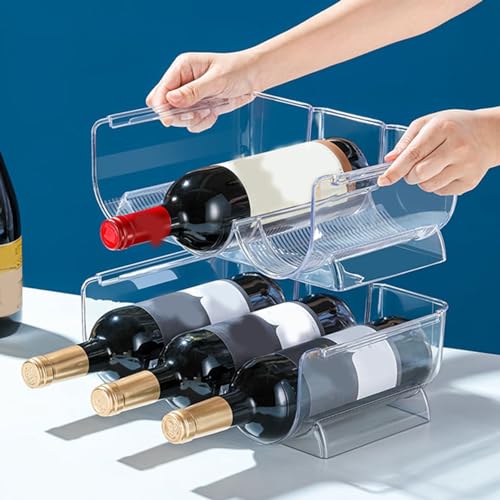 Soporte para botellas de vino plástico 3 rejillas miniatura 3